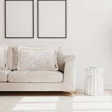 SOGA 2X 30cm Romantic French Mosley Jacquard French Jungle Jacquard Raw Edge Waist Throw FRENCHCUSHION226X2