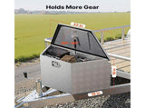 Trailer Tongue Box, 838 x 483 x 457 mm Aluminum Trailer Tongue Tool Box, Heavy Duty Storage V952-TCGJX33X19X1G70EW001V0