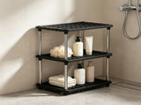 3 Tier Storage Shelf Unit Heavy Duty Multi Purpose Organizer Rack for Kitchen Bathroom Pantry V1370-AZ4-09424