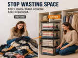 6 pc Large Heavy-Duty Thick Plastic Clear Bag for Clothes, Moving &, Thick Clear V1369-AZ3-W-15260