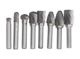 8pcs Tungsten Carbide Burr Bits Dia 6mm Rotary File Set for Wood Carving Metal Working V1294-YM0523-3111210398411