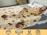 Burritos Throw Blanket , Novelty Funny Round Blanket for Kids & Adults, Soft Flannel V1107-BURRITOS TORTILLA THROW BLANKET1-71 INCHES