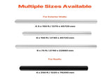 House Wrap, 1.37 x 45.72 m, 0.13 mm Thick Vapor Barrier, Heavy Duty Plastic Sheeting for V952-FSTQM45FT150ANG7A001V0