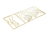 Single Line Art Wall Decor Iron Minimalist Female Line Drawing Home Hanging Wall Decor for Bedroom V1294-YM0706-3115230049714