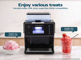 Devanti 20kg/24hr Ice Maker Snowflake Shaved Ice Slushie Maker Black IM-ZB-FLA-20-BK