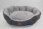 YES4PETS Blue / Grey Washable Fleece Soft Pet Dog Puppy Cat Bed-Large V278-TFRO3-L_BLUE