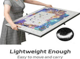 Dark Grey Foldable Anti-Slip Felt Jigsaw Puzzle Board with 6 Sorting Drawers Lightweight 1000 V888-ELOSUNG52585