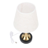 USB Bedside Table Lamp 3 Color Temperature Dimmable LED Nightstand Lamp with Grey Linen Fabric Shade V1294-YM0710-3119230147911