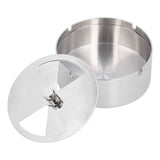 Ashtray Outdoor Thickened Stainless Steel Windproof Rotating Cover Design Finely Polished Ashtray V1294-YM0901-3117210133611