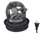 LED Resin Buddha Tabletop Waterfall Fountain Relaxing Indoor Decoration for Home OfficeUS Plug 110V V1294-YM0901-3111200233313