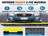 5 PCs Rubber Cable Protector, 2 Channel, 12000 lbs/axle Capacity Heavy Duty Hose Wire Cover V952-SKCDL52WH1111U72JV0