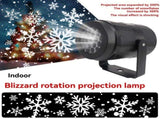 LED Projection Light Decorations Winter Wonderland Decor - Black - Size V1102-129-18408-BLK-CHRISTMAS