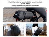 Bike Rack Bag with Combination Lock Bicycles Rear Seat Bag Large Capacity Trunk Pannier for Cycling V1366-AZ2-W-22083