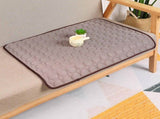 2pcs Grey Leaf Print Pet Pad, Size XL V1221-XM-CWD-020