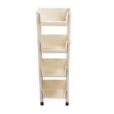 Movable Vertical Shelf PP Essy To Install Save Space Slide Out Utility Cart for Office Bathroom 4 V1294-YM0901-3112230056614