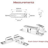 Door Catches 4 Pieces, Metal Ball ROller, Stainless Steel Cabinet Door Catch-Silver V1188-MS-227-1220