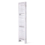 Artiss 4 Panel Room Divider Screen 163x170cm Shelf White RD-B-0590-4P-WH