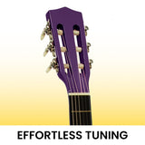 Karrera 34in Acoustic Childrens Wooden Guitar - Purple NC-34-PU
