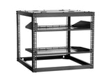 12U Open Frame Network Rack, 585 mm Depth, Wall Mounted or Floor Standing Server Rack, Heavy Duty 4 V952-KFSJJHS12UW2JXGBZ001V0