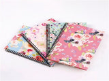 Spiral Notebook,Notebook 4 Pcs Thick Flower Design Hardcover 8mm Ruled 4 Color 80 Sheets 160 Pages V1366-AZ2-W-24033