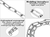 Stainless Steel Security Chain and Lock Kit 31 inch/6mm Thick Bike Chain Lock with 4 Keys Bike Locks V1192-AZ-W-17920