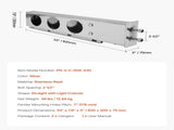 Stainless Steel Mud Flap Hangers with Light Cutouts, 2-1/2" Bolt Spacing, Spring Loaded V952-BKCDNBDJ212IW6KL0001V0