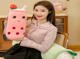 Bubble Tea Plush Pillow Soft Plush Toy Skin-Friendly Pillow Multiple Sizes Cute - Green - Size 43in V1107-DSZ-12536-GRN-43IN