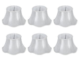 6Pcs European Modern Chandelier Fabric Lampshade Wall Lamp Cover Light Fittings White V1294-YM0901-3119200094111