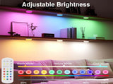 Puck Lights with Remote Control, 4-Pack Wireless Stick On Lights for Under Cabinet, Closet, Bedroom, V1171-CC-BOM001258