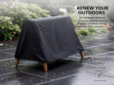Black 3-Seater Swing Chair Cover, 85 x 55.1 x 66.9 in Waterproof Outdoor Furniture Cover, Heavy-Duty V1192-AZ-W-18508