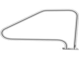 Swimming Pool Handrail Ladder Handrail Stainless Steel Rail w/ Base Plate V952-WYCYCBX449X344MSTV0