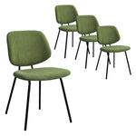 Levede 4x Dining Chairs Padded Seat Green CH1118-4-GN