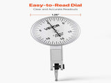 Dial Test Indicator with Universal Magnetic Base and Storage Case, 0.01 mm Accuracy, 0-0.76 mm V952-NJCLGJGGBFBWG49MA001V0