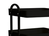 Levede 4 Tiers Kitchen Trolley Cart Black HO0576-4-BK
