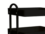 Levede 4 Tiers Kitchen Trolley Cart Black HO0576-4-BK_NZ