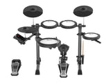 Karrera 18S Electronic Drum Kit Mesh Pads 8in Snare Bluetooth Sounds USB/MIDI Output Kick Pedal ELE-DRM-18S