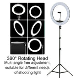 120cm 10"LED Ring Light Dimmable Lighting Kit PhoneSelfie Tripod Makeup Live Lamp V201-W11877745