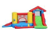 Happy Hop 7-in-1 Inflatable Bounce Jumping Castle Playhouse with Slide IMPH01