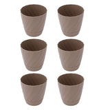 6pcs Plastic Flower Poting Plant Container Lightweight Plastic Planter for Home Balcony V1294-YM0901-3111240201713