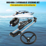 Hydraulic Steering Kit 300HP, Hydraulic Boat Steering Kit Helm Pump, Hydraulic Boat Steering Kit V952-YYDJHK6400A-3TJWRV0