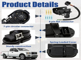 7-Way Trailer Wire Light Adapter Universal Compatibility, Stable Connection, Easy Installation, V1369-AZ3-W-12020