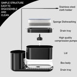 Kitchen Storage Rack with Sink Organizer and Dishcloth Holder - Black V1258-DP02-BOL-685
