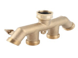 G3/4 Brass 4Way Garden Hose Splitter Ball Valve Hose Adapter Water Faucet Valve Connector V1294-YM0901-3111210284811
