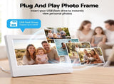 Artiss 7" Smart Digital Clock Calendar HD IPS Touchscreen Weather Photo Frame DDC-7INCH-WIFI-WH