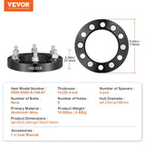 1" 6"x5.5" Wheel Spacers Wheel Adapters 6 Lug Forged Spacer 4 PCS Black V952-LSSFLP1YC6X5PNQ5TV0