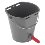 8L Feeder Bucket with 2 Nipple Milk Feeding Barrel Livestock Farm Accessory GrayFor Calf V1294-YM0901-3111210205111