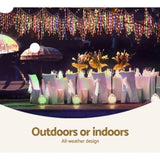 20M Christmas Lights Icicle Light 800 LED Multi-coloured Jingle Jollys XMAS-LED-800-IC-MC