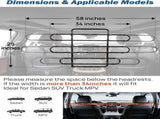 Dog Car Barrier, Pet Barrier Follow the Seat Movement 34"- 58" Width Adjustable SUV Dog Barrier for V1259-DOGBAR-34-58-SUV