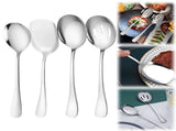 Serving Spoon Set, Stainless Steel Buffet Serving Spoons Set, Includes 3 Serving Spoons and 1 V1189-LWWAL-20260401-06902