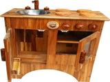 Combo Wooden Stove and Sink V59-867